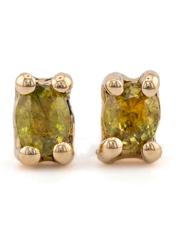 Aros Garra Zafiro Verde