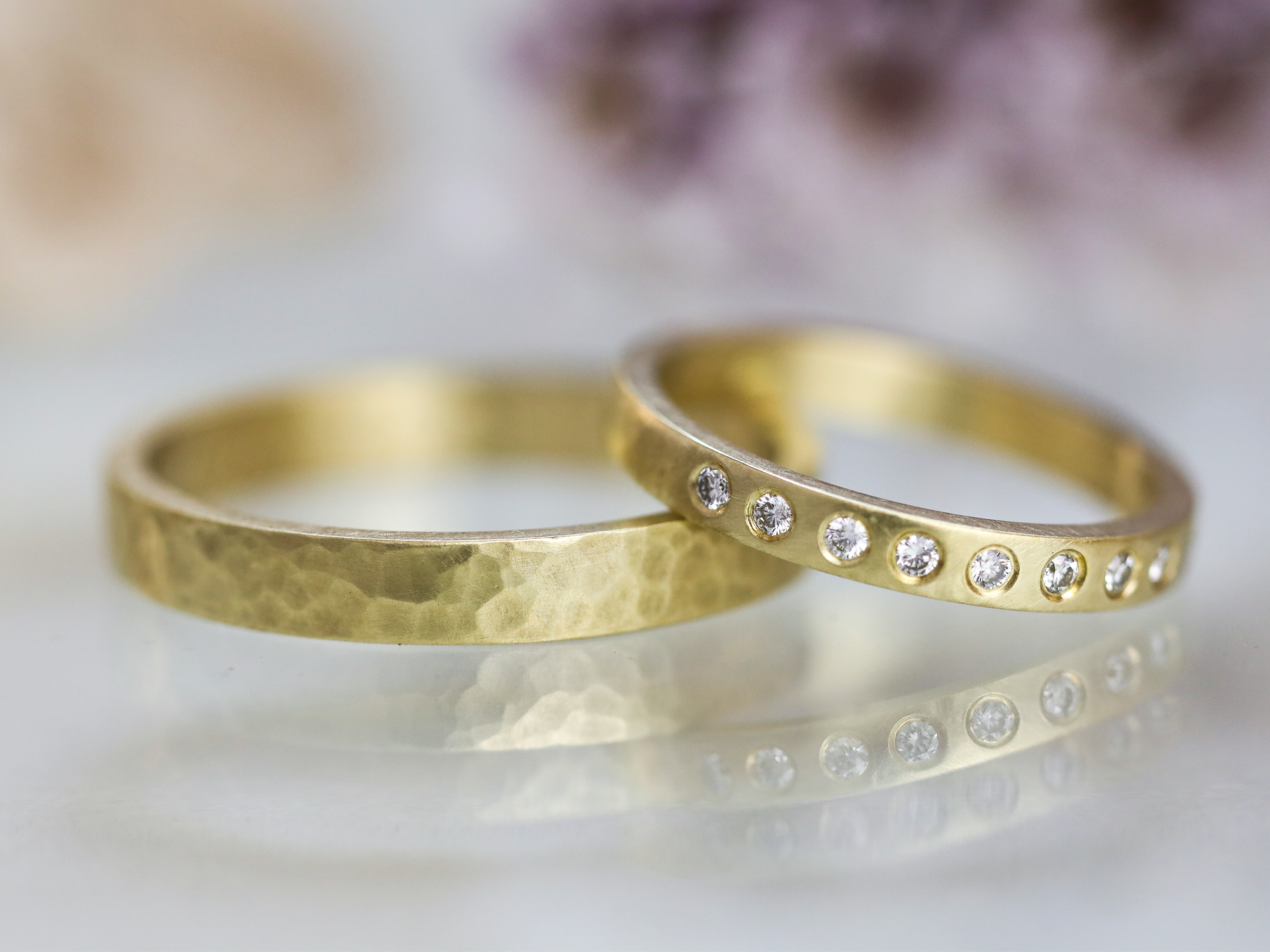 Argollas Huella Diamante - Imagen 2
